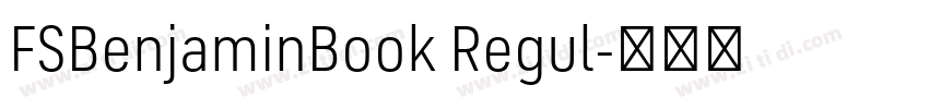 FSBenjaminBook Regul字体转换
